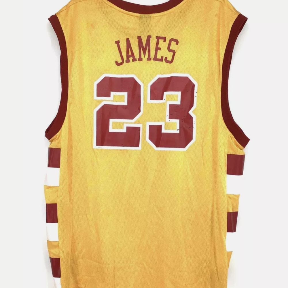 Lebron James Cavaliers NBA Reebok authentic jersey 75 76 hardwood - Picture 2 of 6
